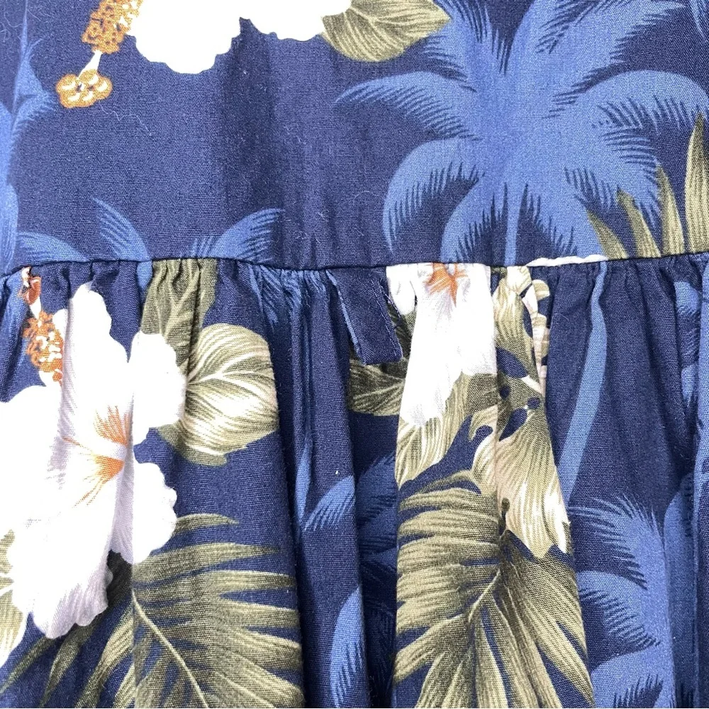 Pacific Legend Apparel Orchid Hawaiian Little Girl Dress Size 7/8 Made In Hawaii